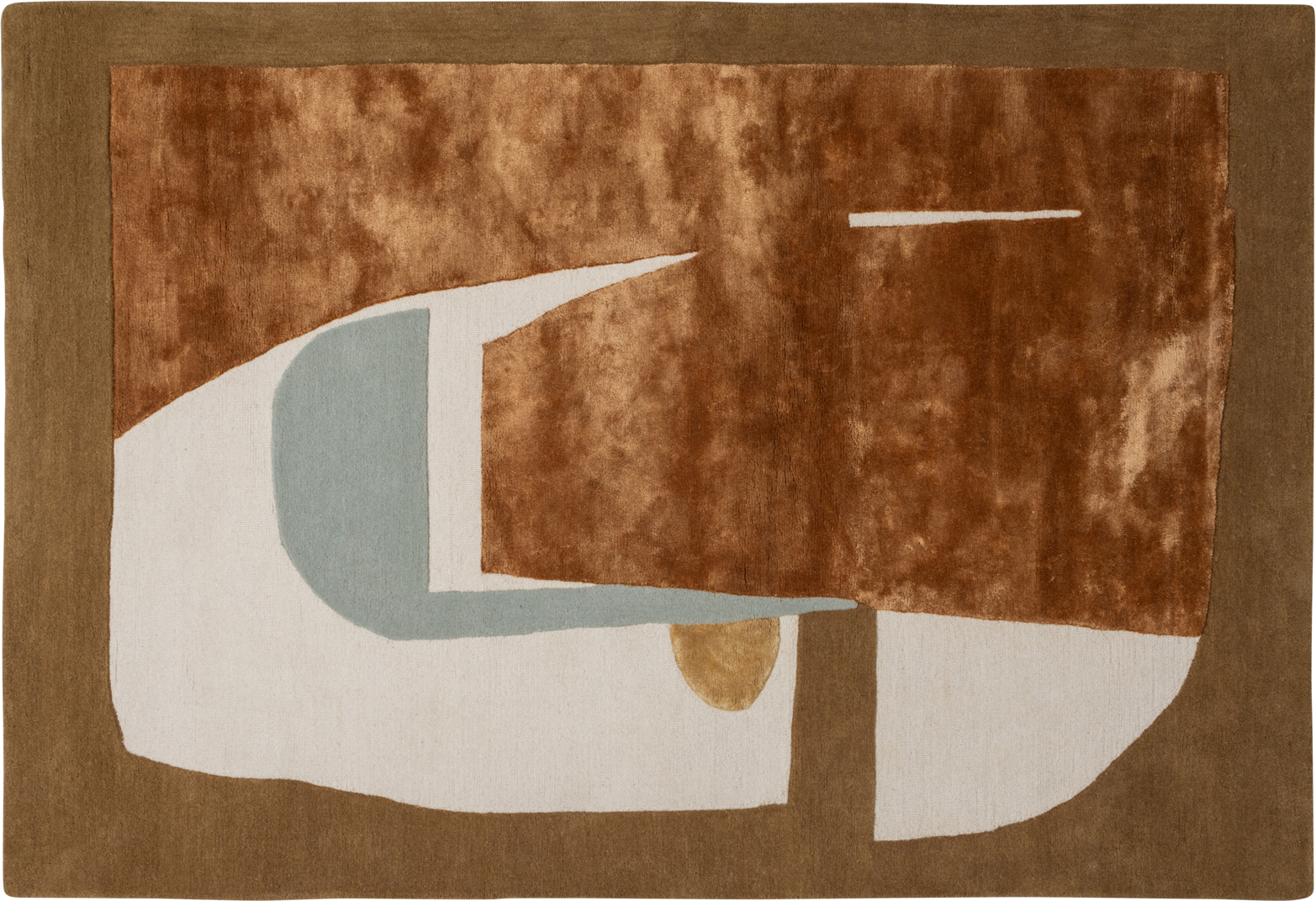 Gulvtæppe Woood Collection Yanda 160x230 Cm Natur Med Grafisk Mønster Bomuld Viskose Uld  8714713198450