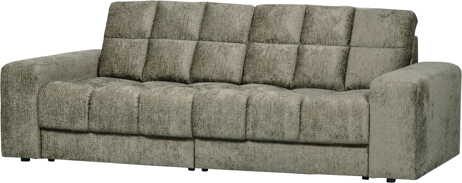 2-personers Sofa Woood Second Date Frostvelour 226x99x78 Cm  -  Luksus Veloursofa Til Stue  8714713207732