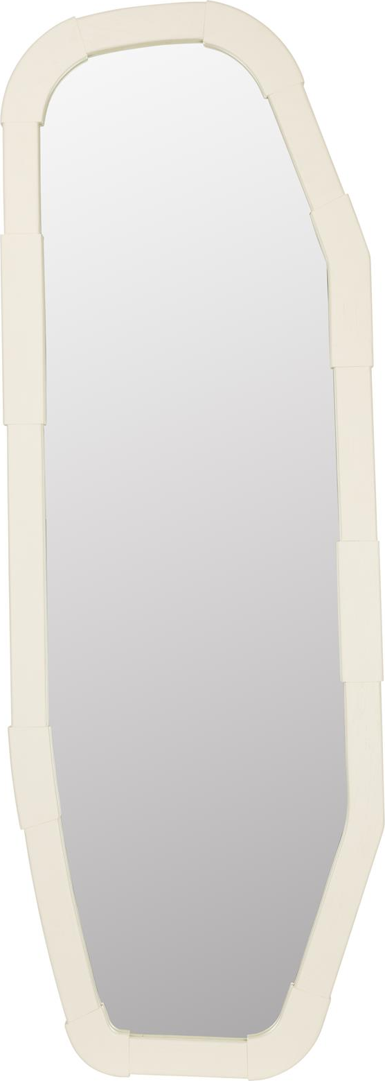 Spejl Zuiver Reverse Asymmetrisk Egetræ Beige Væg-  Gulvspejl 176 X 61 Cm  8718548090941
