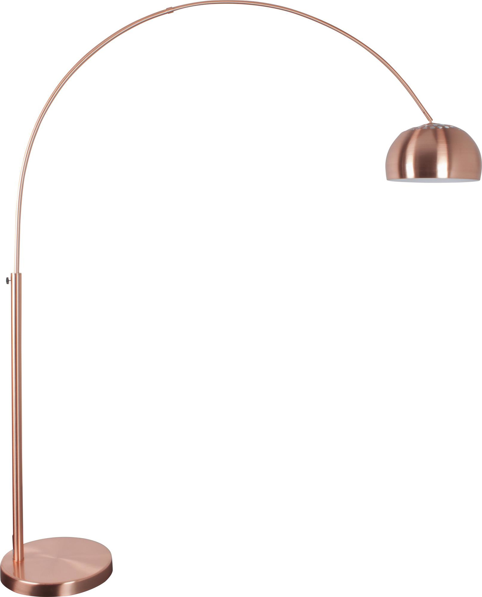 Zuiver Gulvlampe Bow Støvet Rosa Kobbermetal Højdejusterbar  8718548018143