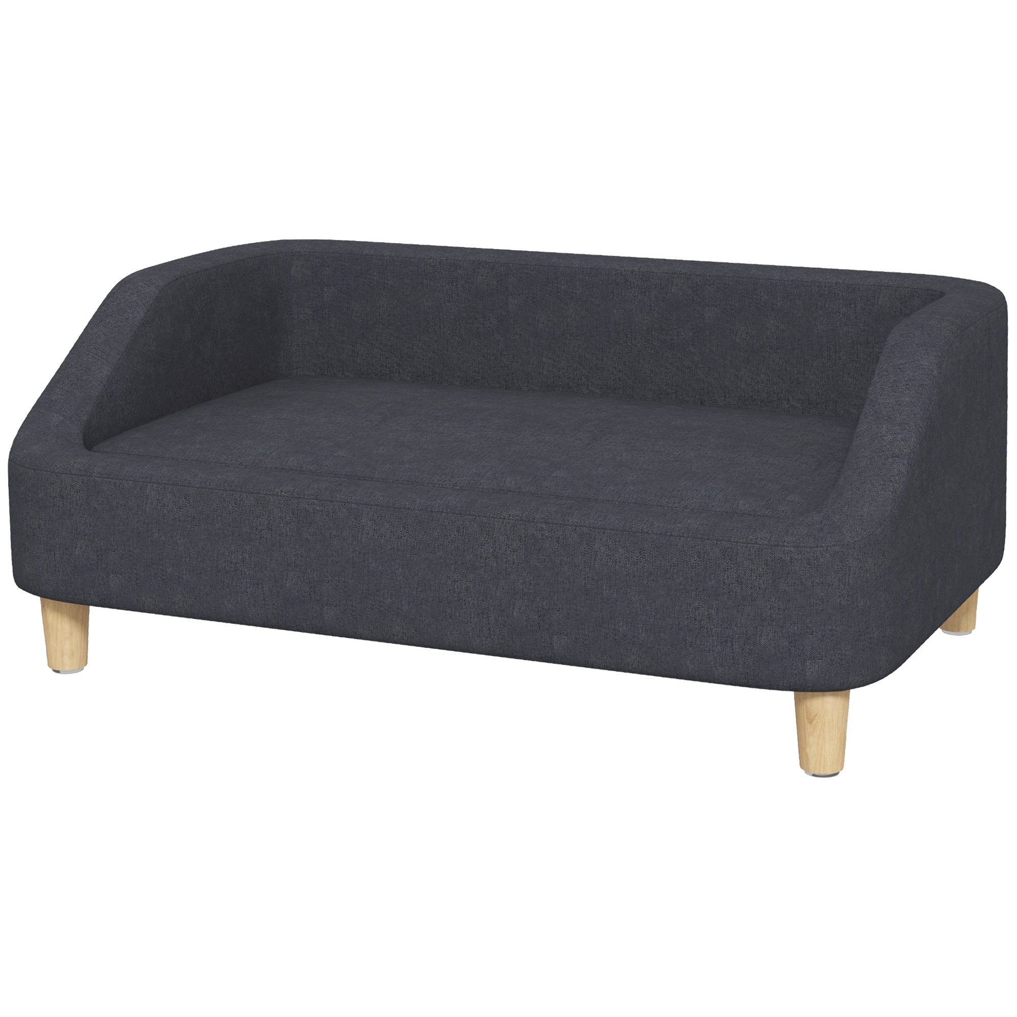 Elegant hundesofa med forhøjet design til mellemstore hunde