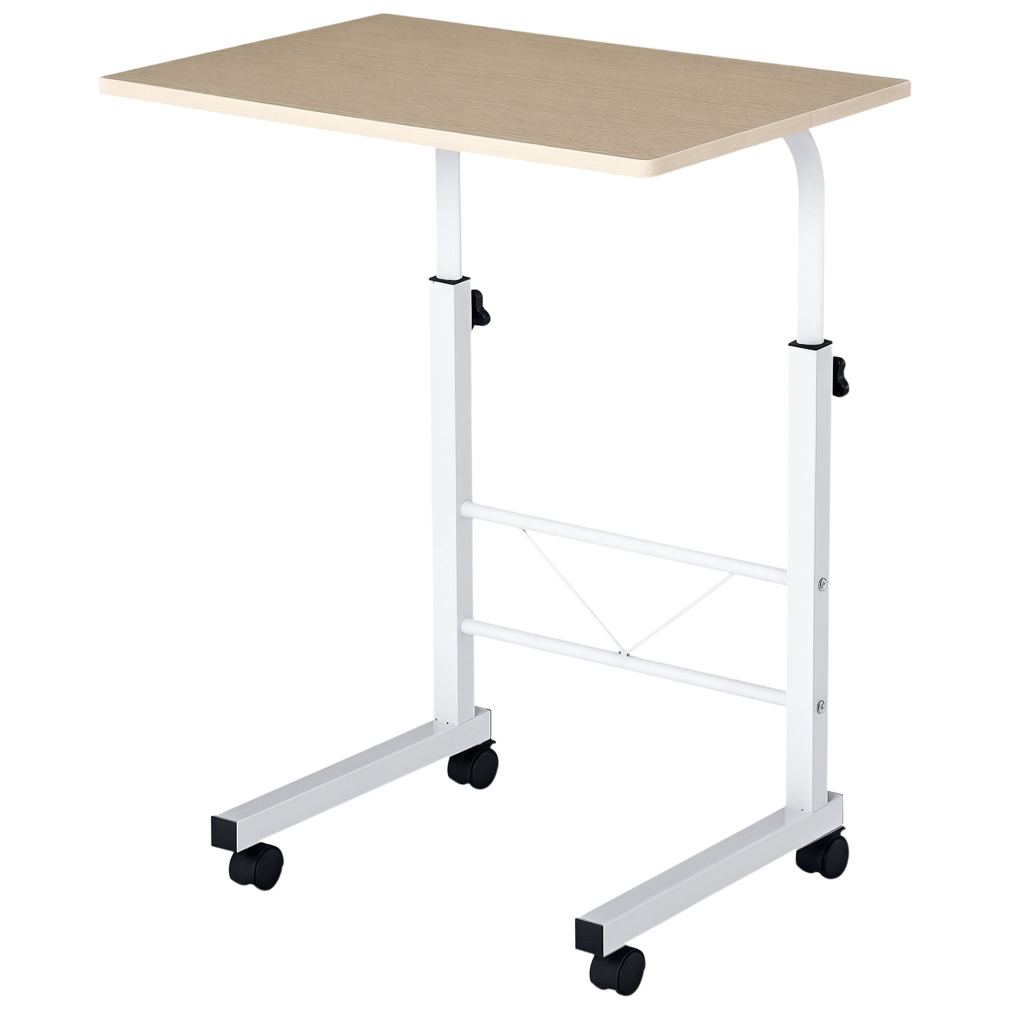 Justérbart C-formet sidebord med hjul og låsebremser
