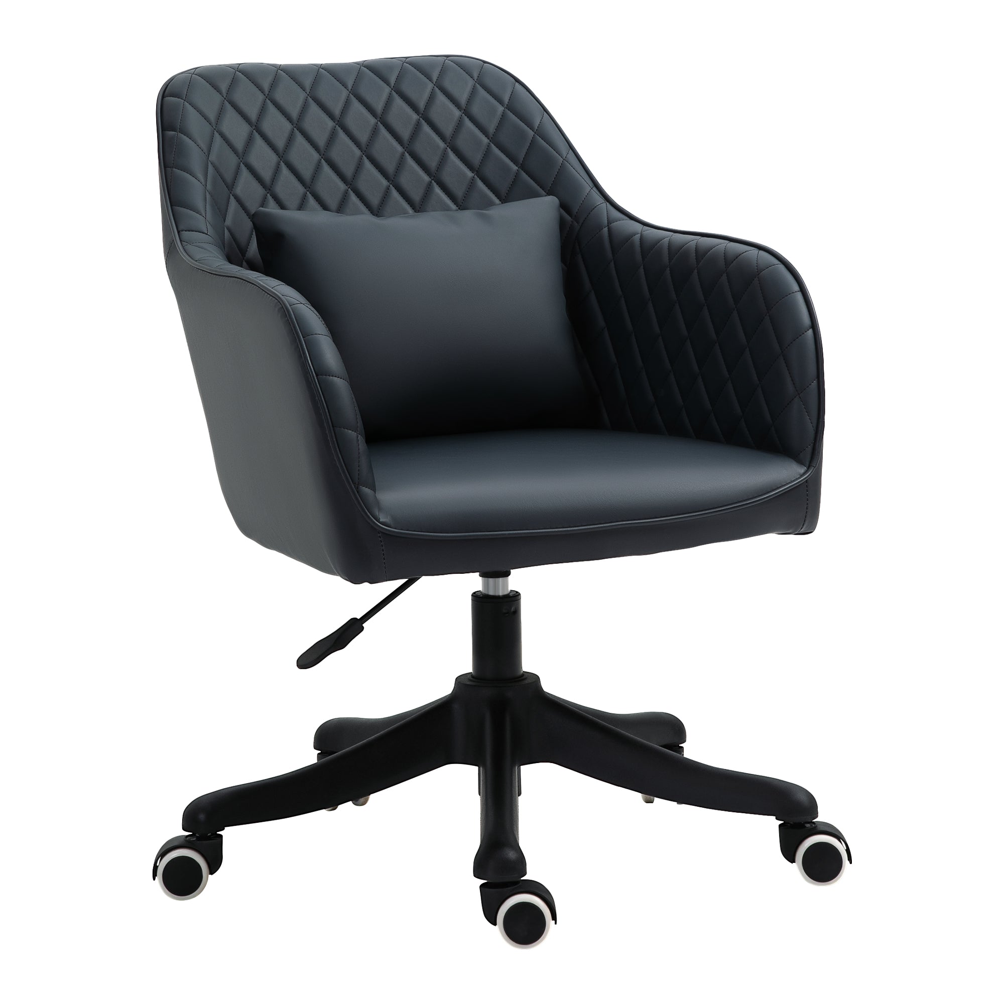 Massage Kontorstol Skrivebordsstol Computerstol Drejestol Arbejdsstol Med Vibrationsfunktion Usb Trin Massagefunktion Lændepude Armlæn 78-86 Cm Højdejusterbar Antracit  4251774973779