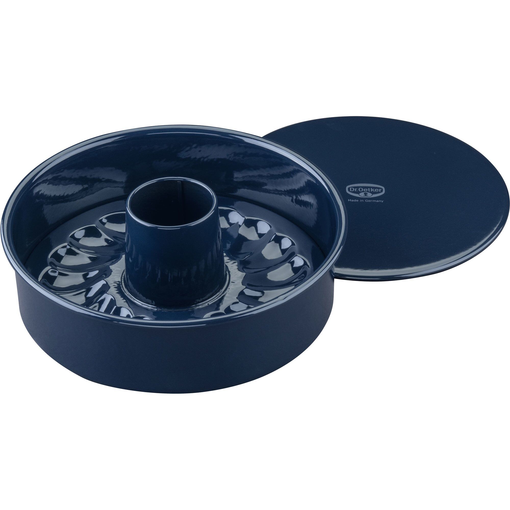 Bageform Med Aftagelig Bund 26 Cm 3 Dele Mørkeblå  4044935023648