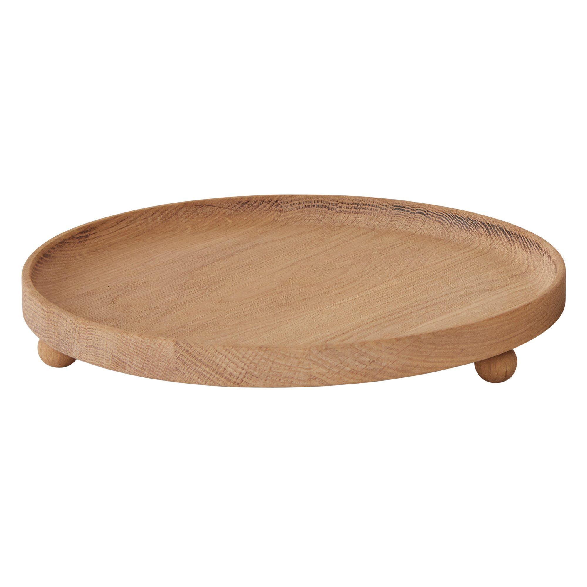 Inka Rund Træbakke 30 Cm Nature  5712195041045