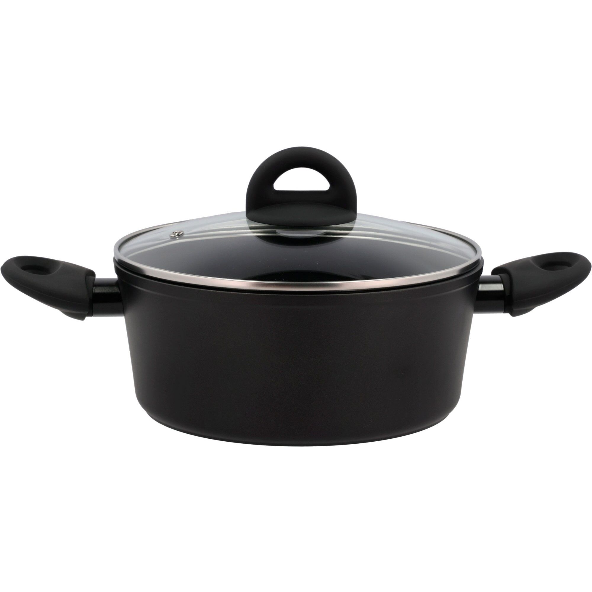 Ceramica Gryde Med Glaslåg 25 Liter Sort  5722000244004