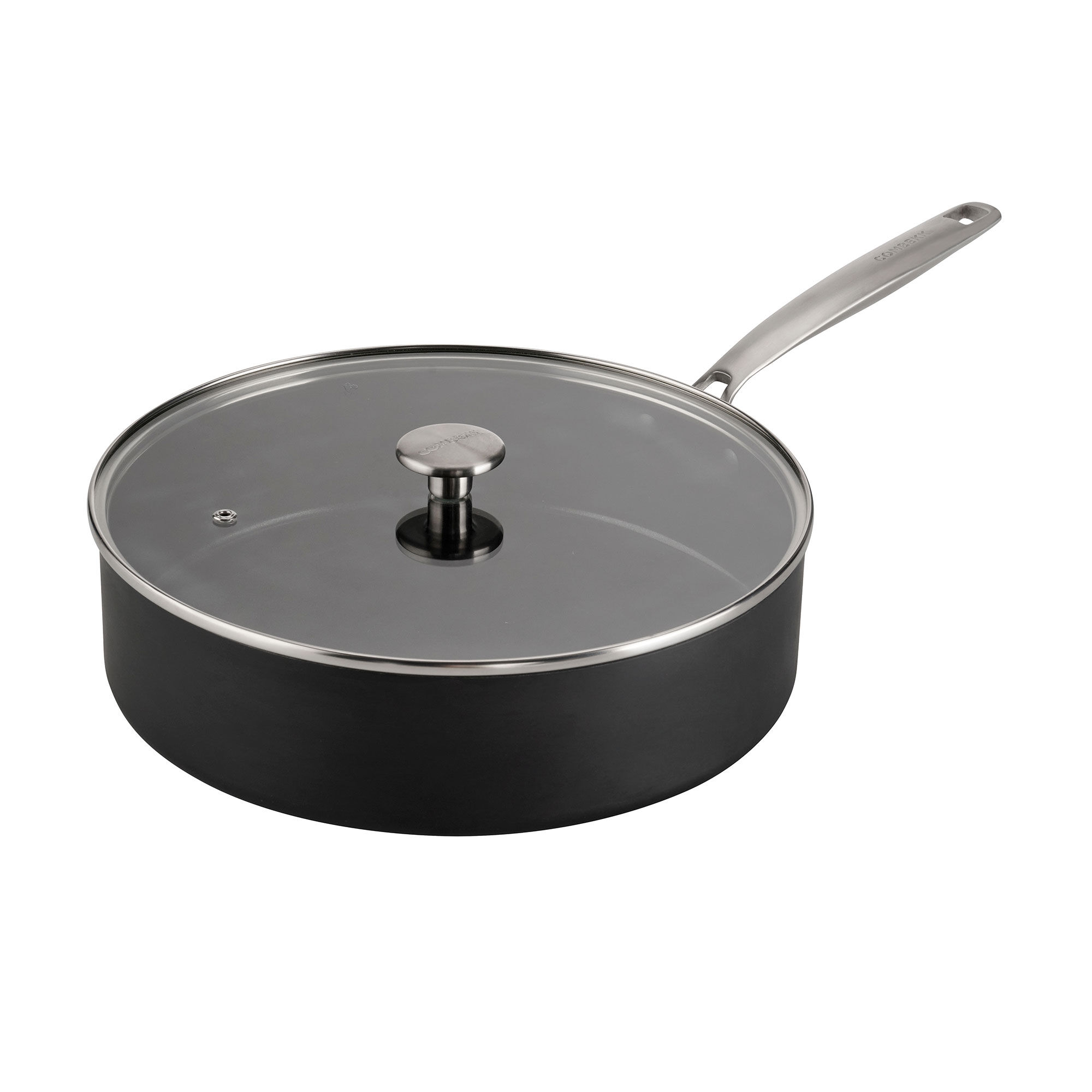 Combekk Sauterpande Med Stålhåndtag ø28 Cm5 Liter Sort  8721022043579