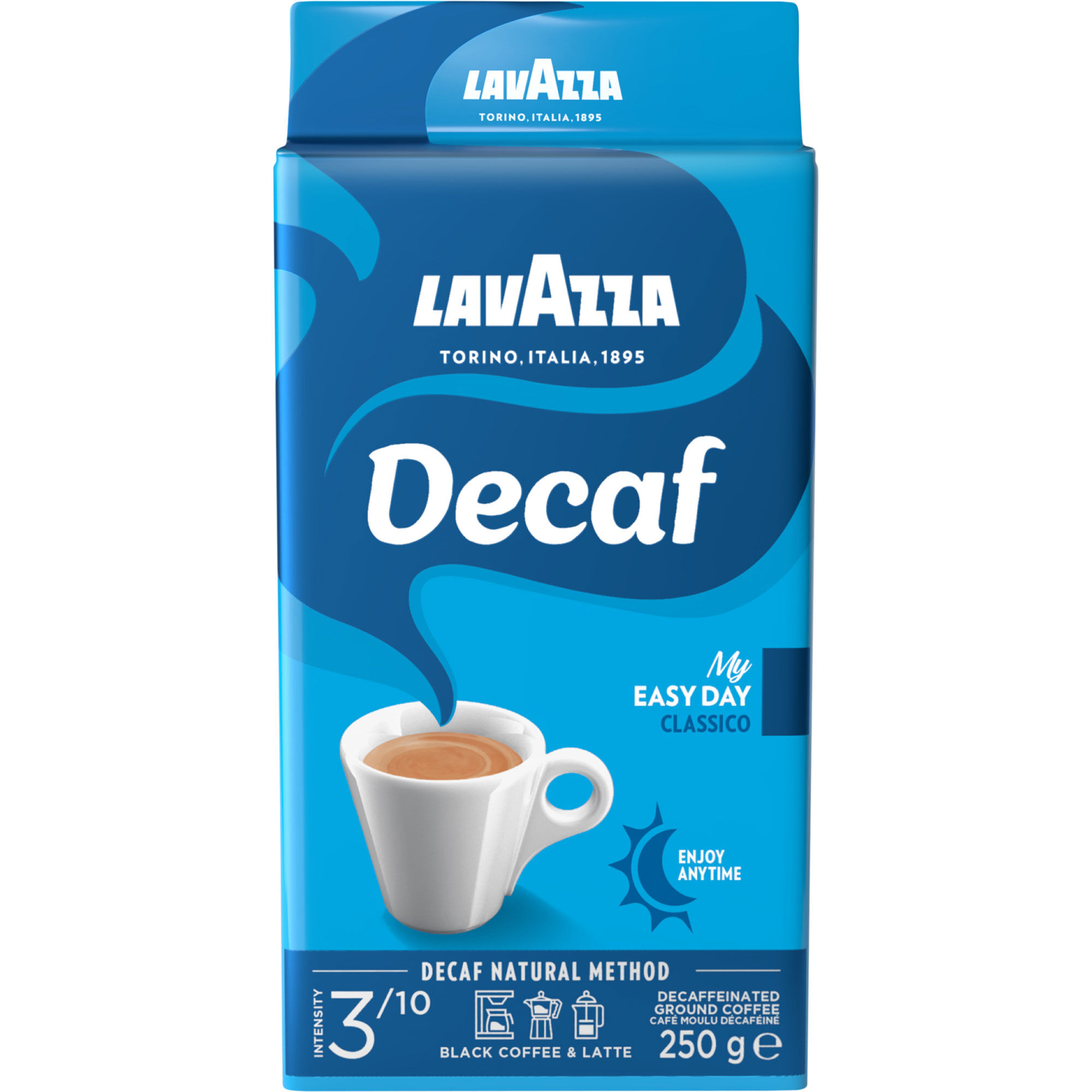 Lavazza Decaf Classico Malet Kaffe 250g  8000070011878