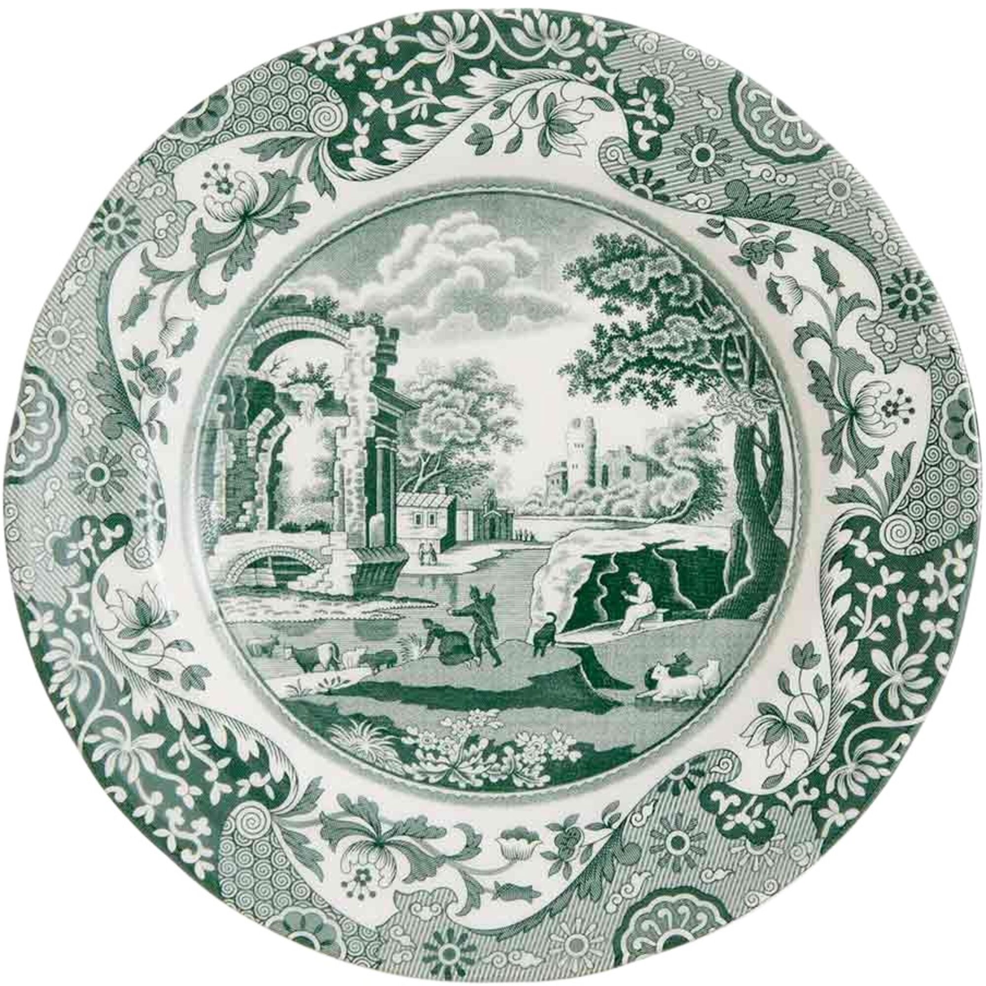 Green Italian Tallerken 15 Cm Grønhvid  749151848153