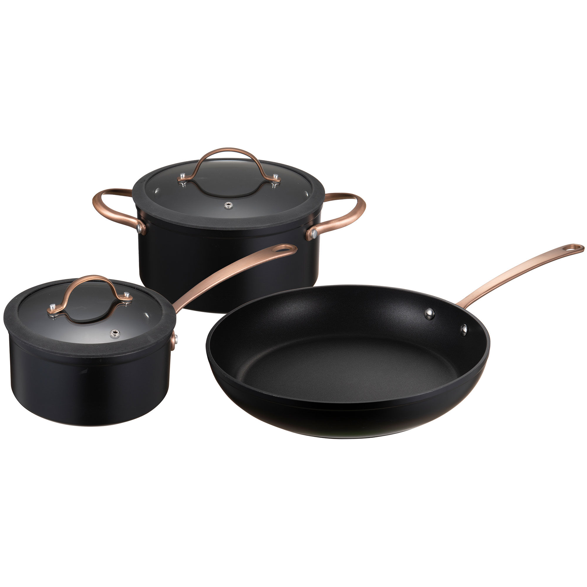 Modern House Black Copper Grydesæt 2 Dele 45-15 Liter  Stegepande 28 Cm