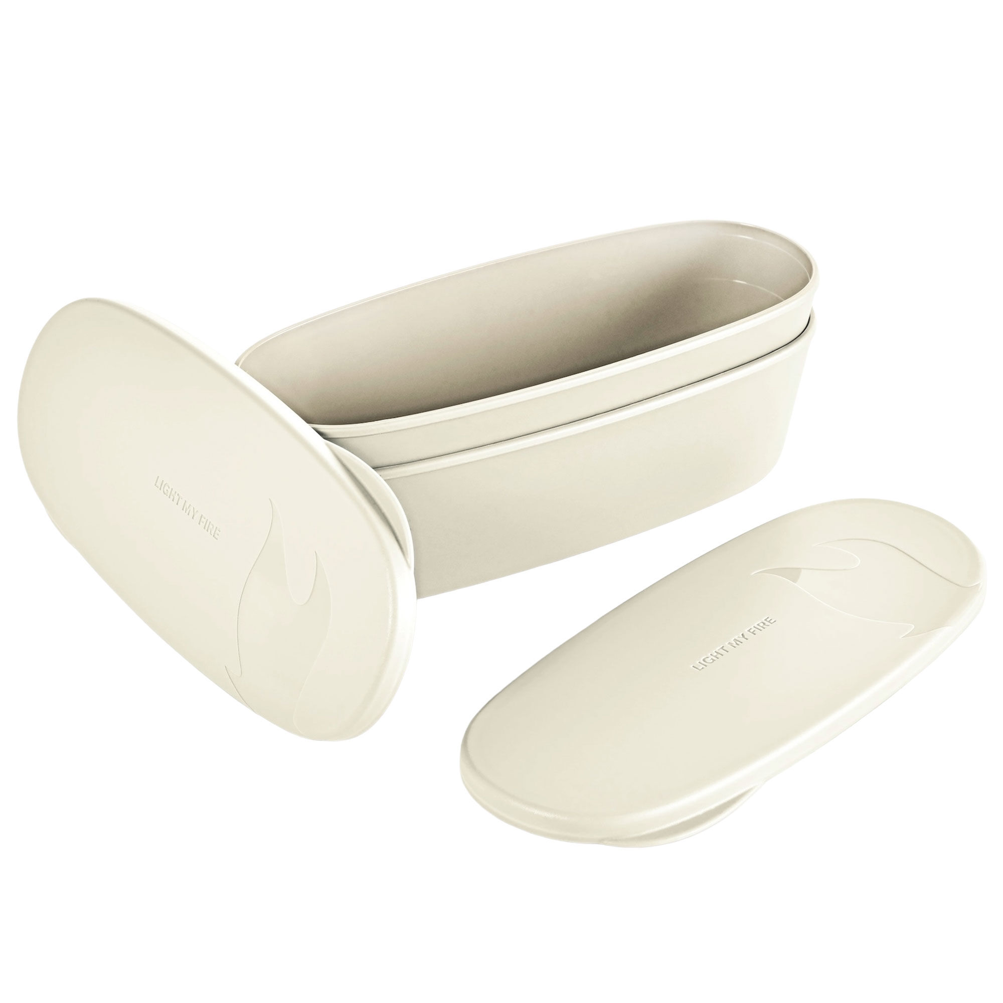 Light My Fire Snapbox Oval Beholder Cream 2 Stk