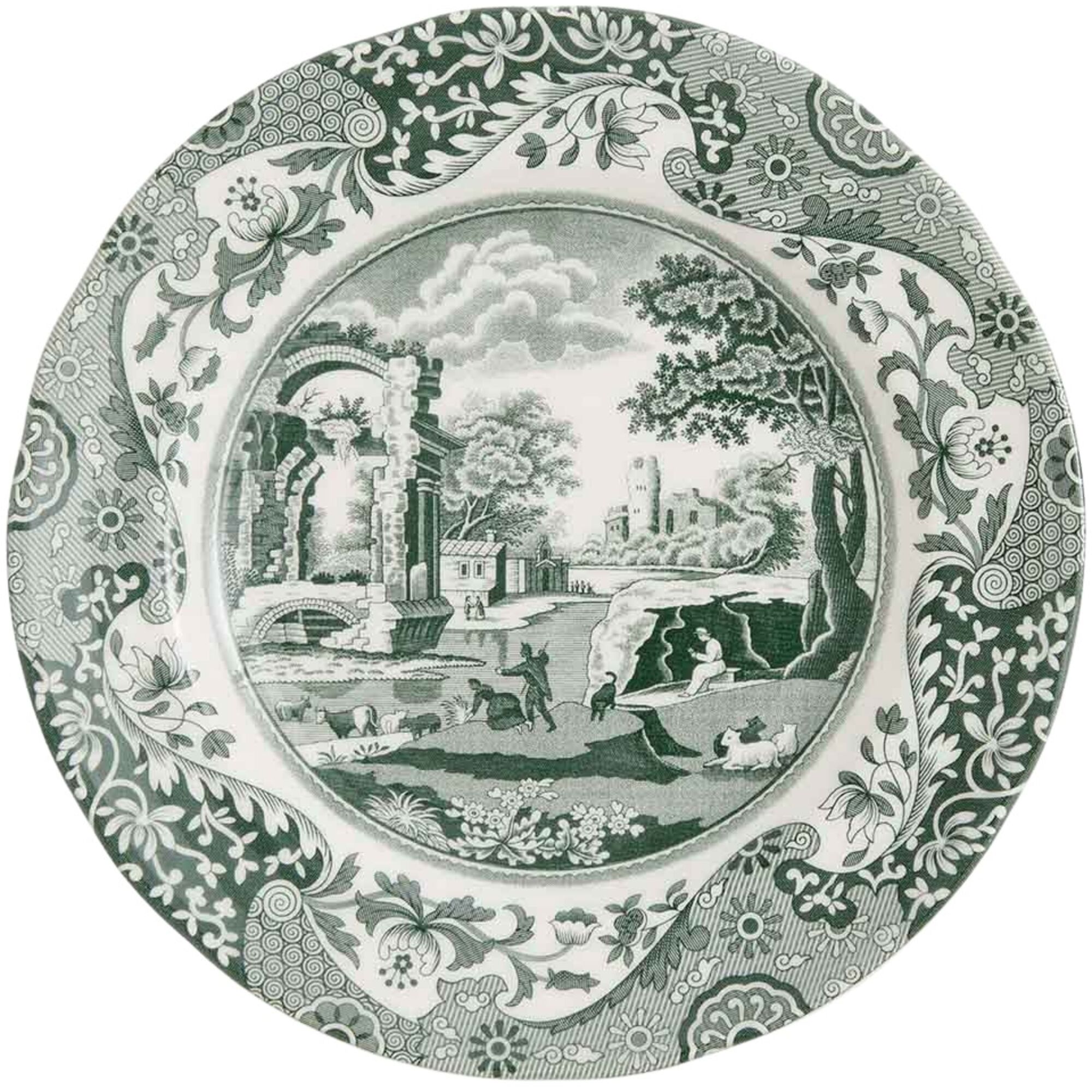 Heritage Green Italian Tallerken 20 Cm Grønhvid  749151848146