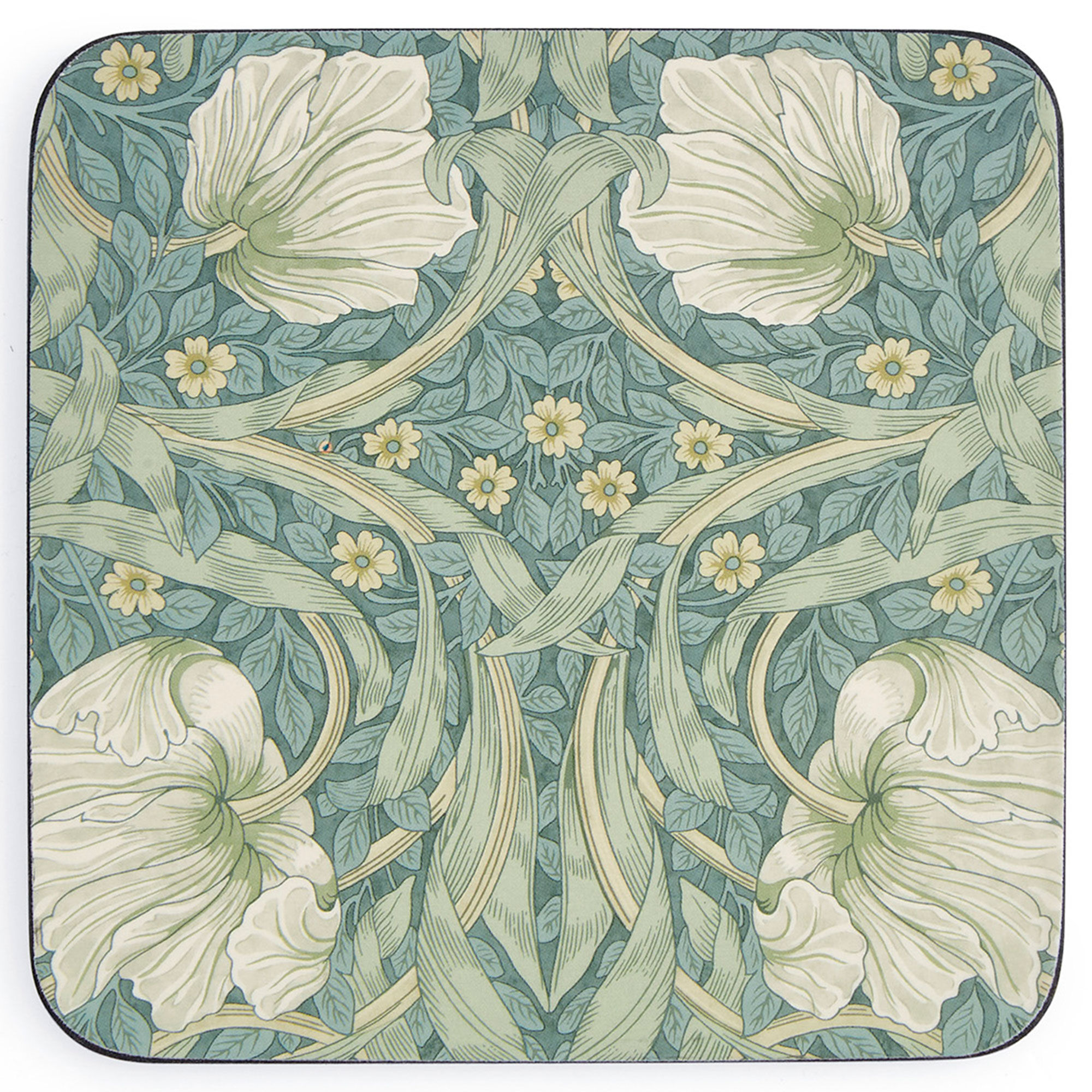 Spode Morris  Co Pimpernel Glasunderlag 6-pak Grøn  749151830646