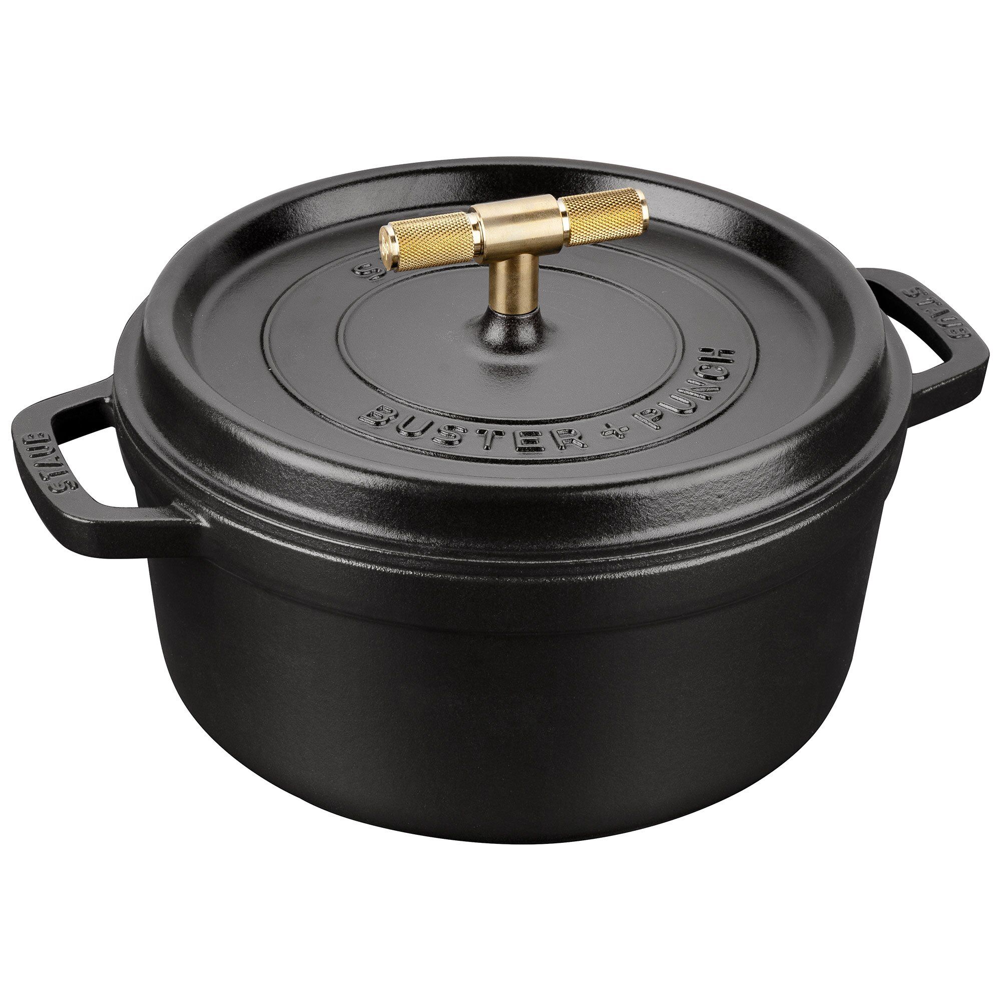 Busterpunch Rund Gryde 24 Cm Messingknop  3272340063640