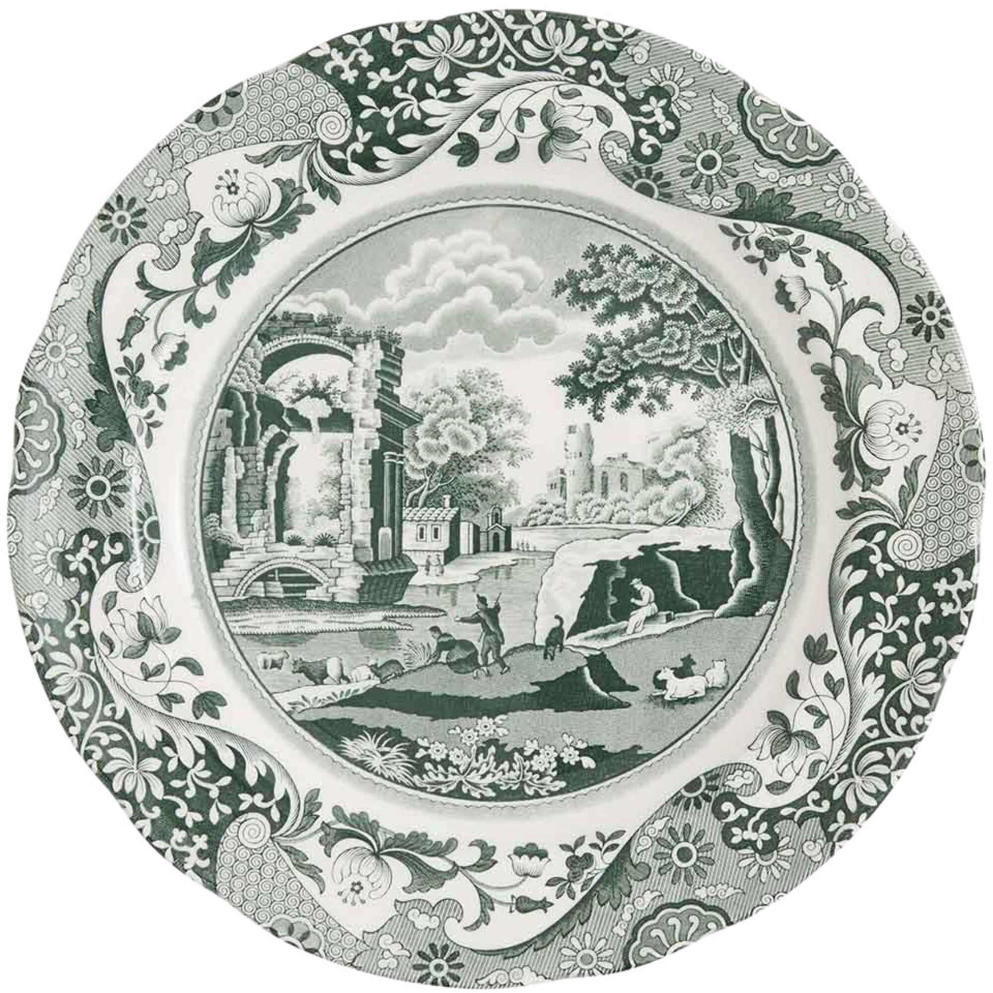 Heritage Green Italian Tallerken 27 Cm Grønhvid  749151848139