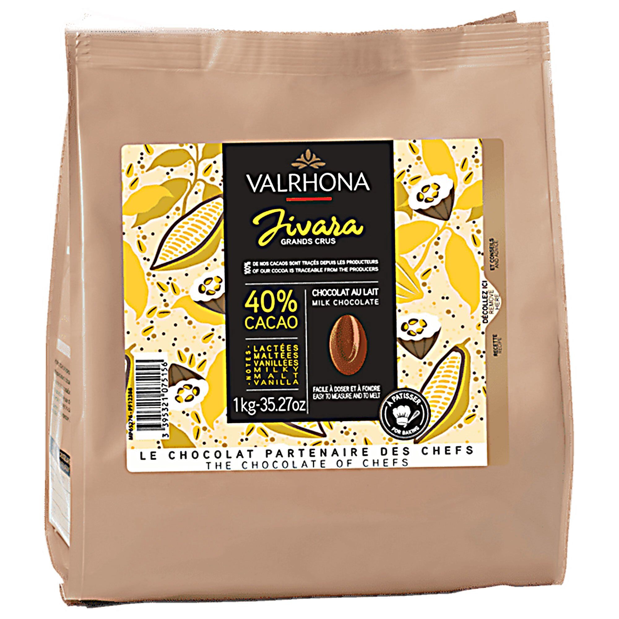 Jivara Mælkechokolade 40 1 Kg  3395321075156