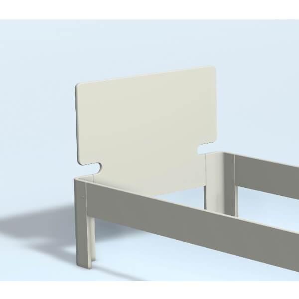 Auping Auronde Gavl - Enkeltseng - Høj Model - Hvid - 80 Cm