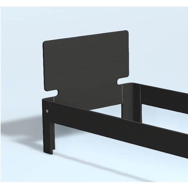 Auping Auronde Sengegavl - Høj Model - Midnight Black Egetræ