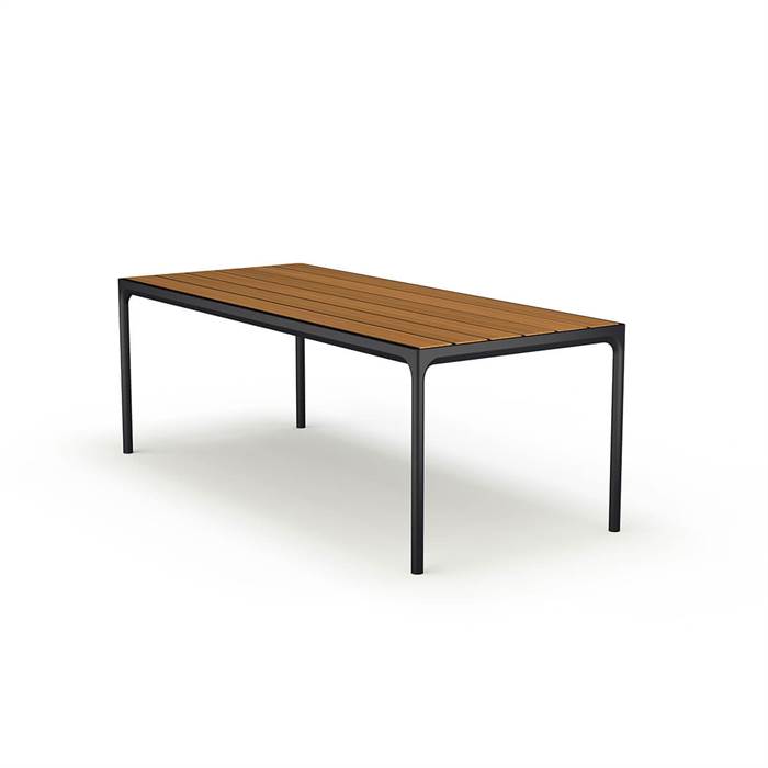 Houe - Four Havebord 210x90 Cm - Bambus - Black  5714098007296