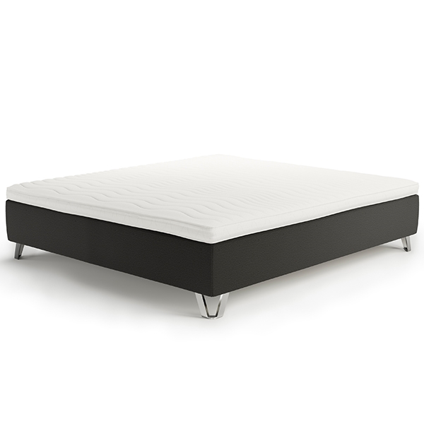 Jensen Diplomat Nordic Seamless Boksmadras - Anthracit 160x200