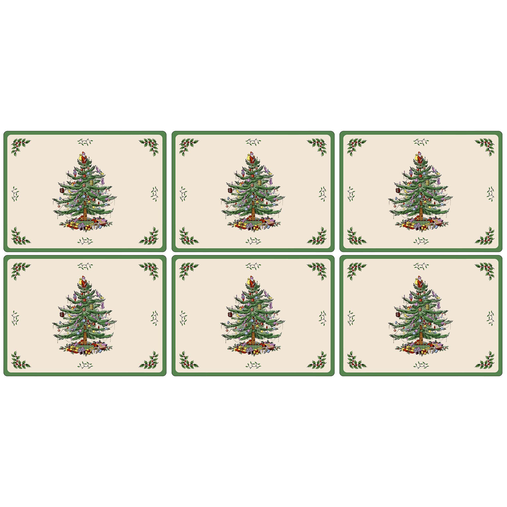 Christmas Tree Dækkeserviet 6 Stk  749151490727