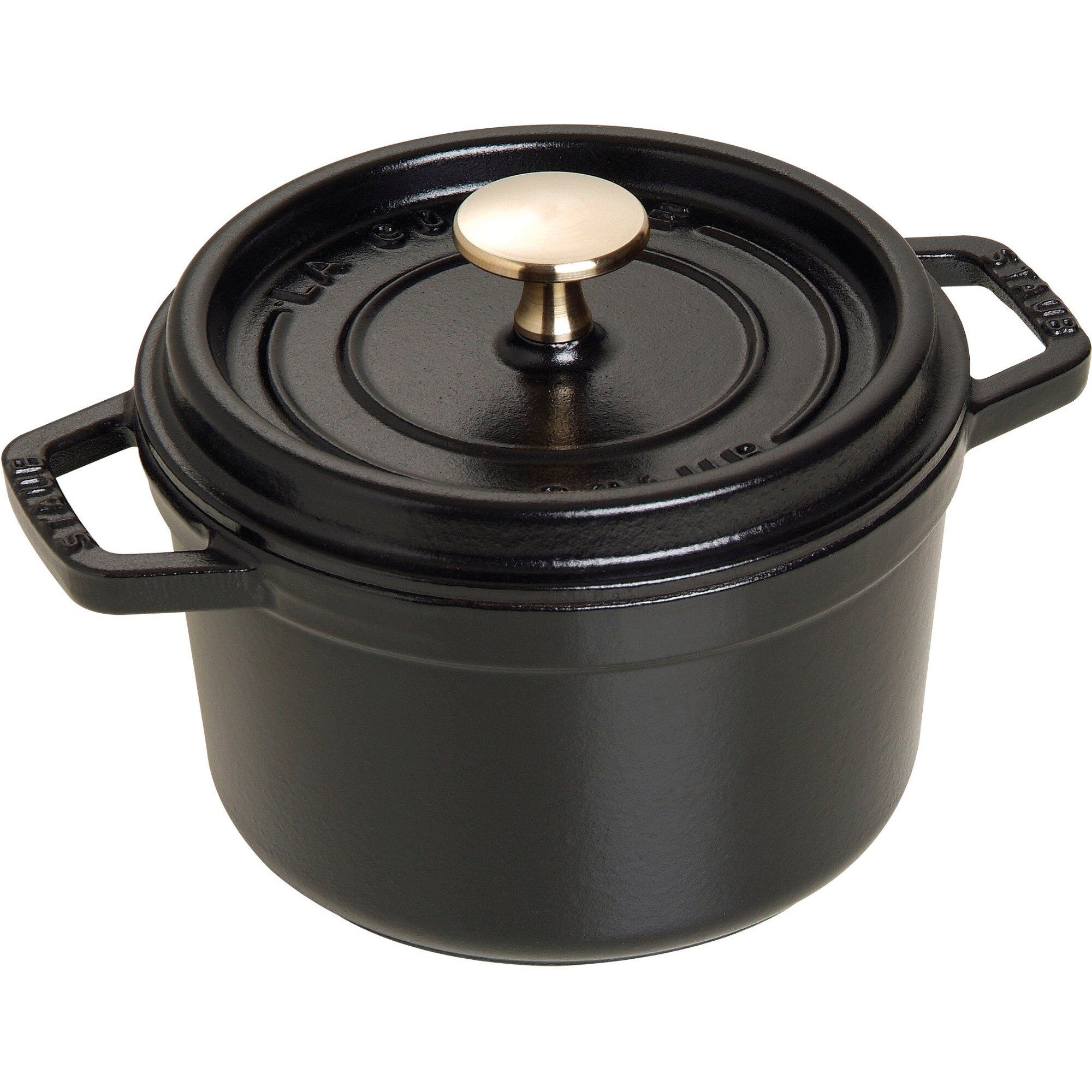 La Cocotte Rund Cocotte 16cm 12 Liter Sort  3272341016256