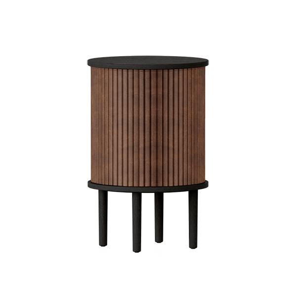 Umage Audacious Sidebord - Sort Eg - Hasselnød Kunstlæder  5710302113562