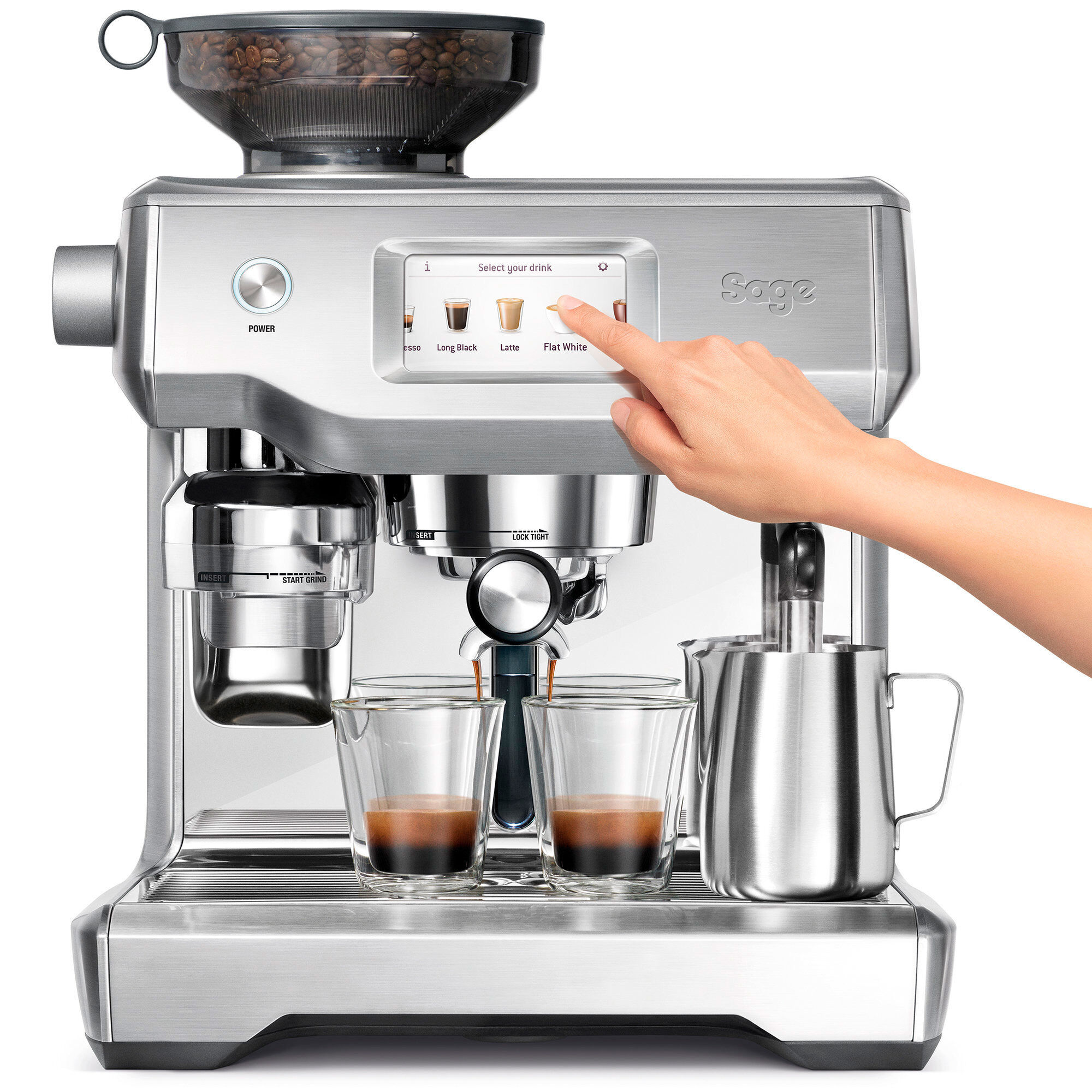 Ses990 The Oracle Touch Espressomaskine Stål  19312432029817