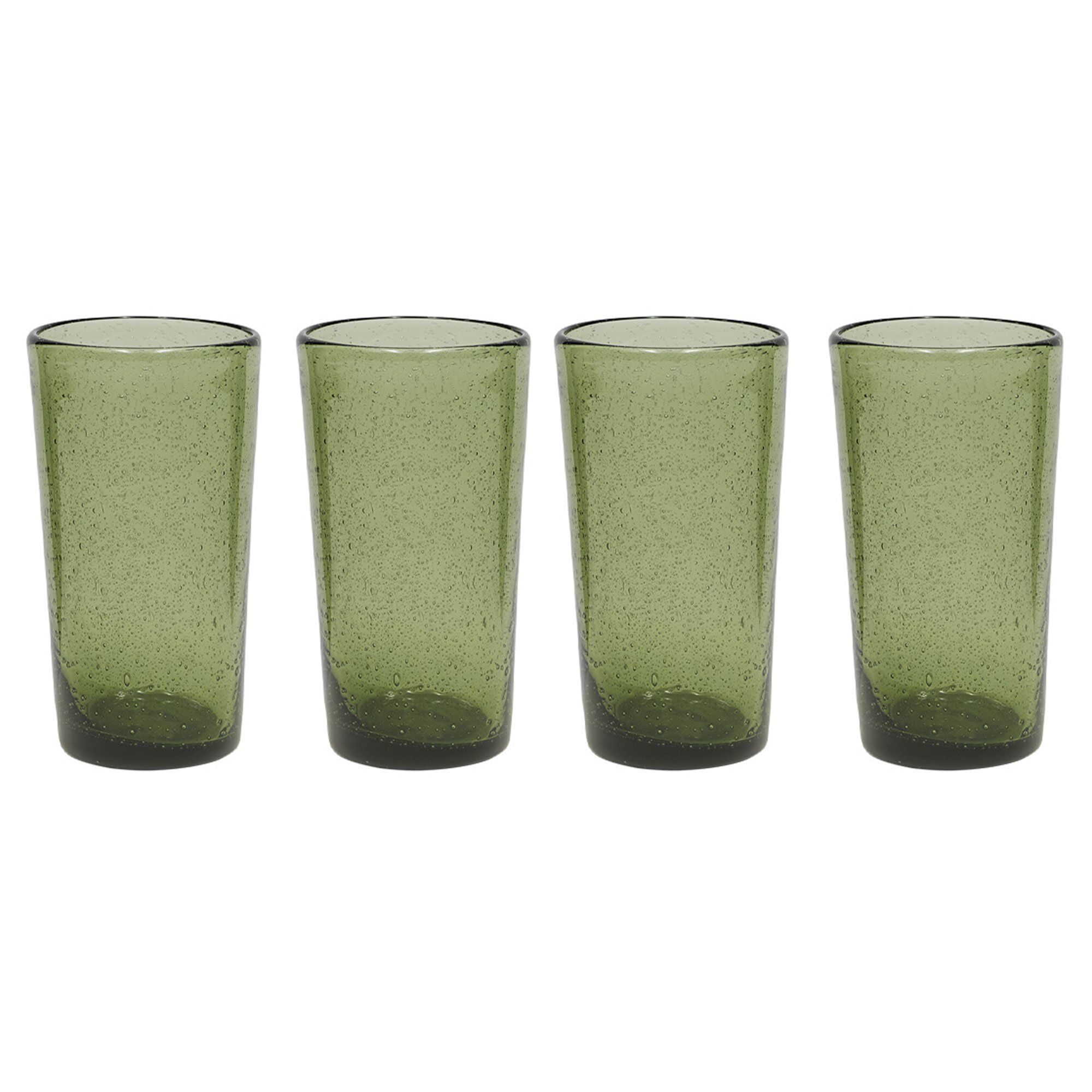 Kuki Highball Glas 33 Cl - 4 Stk i Grøn - Stilfuld Servering