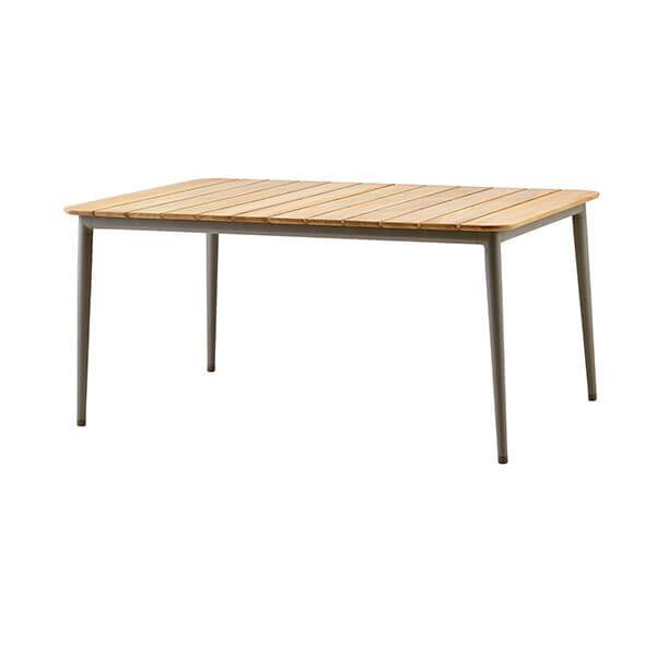 Cane-line Core Havebord - 160x90 Cm - Teak - Stel: Taupe