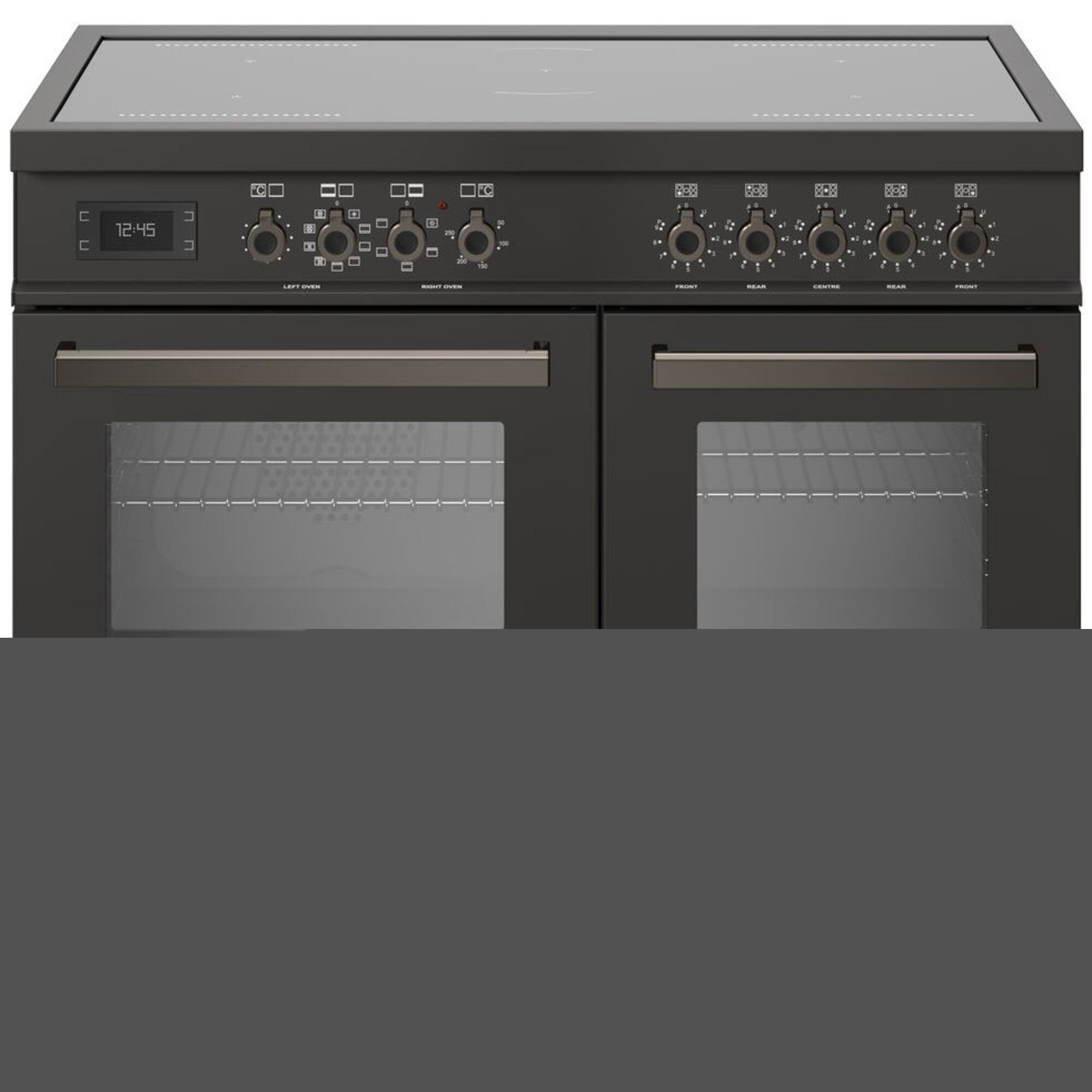 Pro105i2ecat Professional Induktionskomfur Med Dobbeltovn 100 Cm Sort  8059304887574