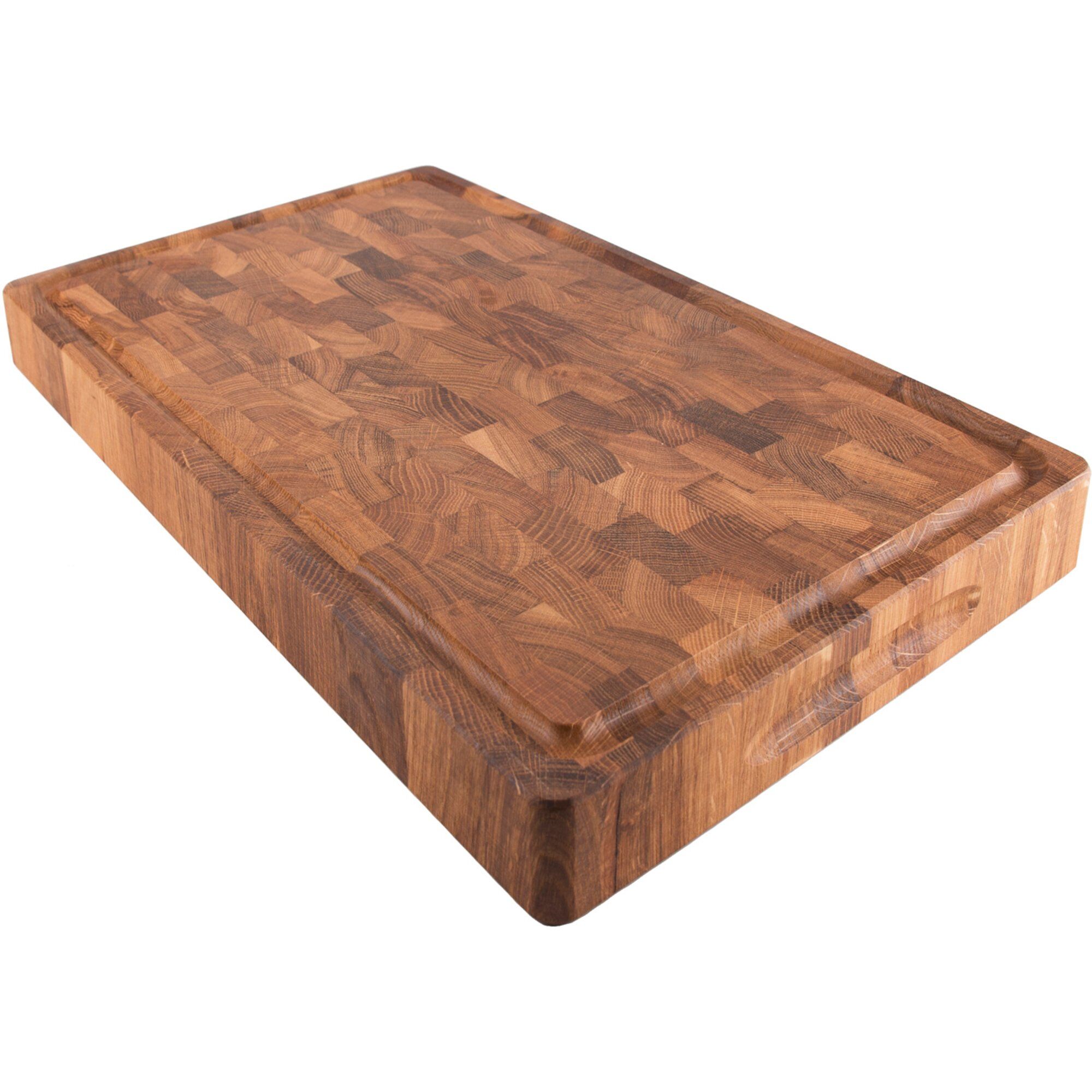 Skærebræt I Eg Med Rille 30x20x3 Cm  7350002550298