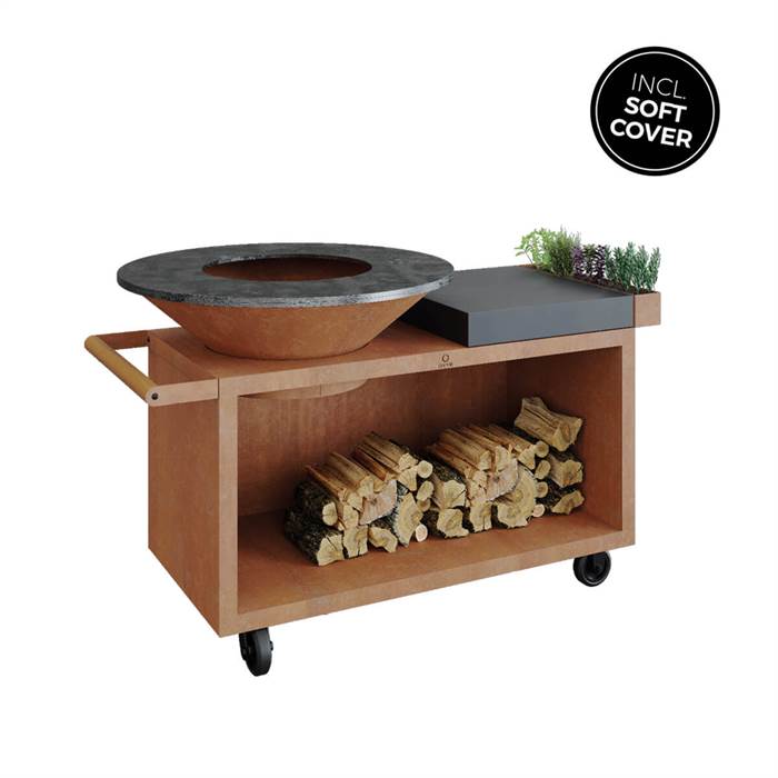 Ofyr Grill Island Corten 100 Pro Ceramic Dark Grey