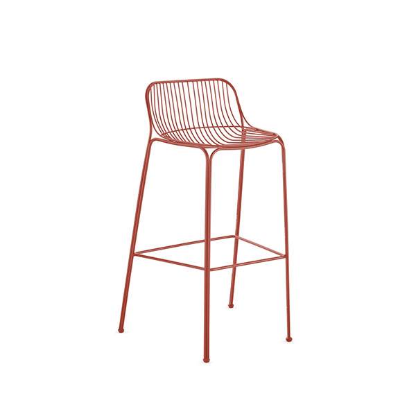 Kartell Hiray Barstol - Bordeaux til udendørs brug