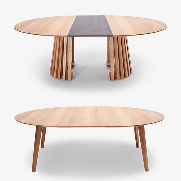 Wood Zone Tillægsplader Til Wz12 Og Wz13 Runde Spiseborde - ø160 Cm Eg Oil