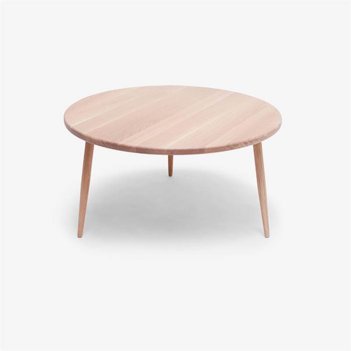 Wood Zone WZ15 Rundt Sofabord i Europæisk Eg - Ø: 60 Cm
