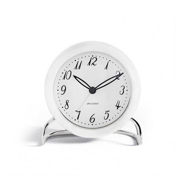 Moderne Arne Jacobsen Alarmbordur - Hvid, Ø:11 cm