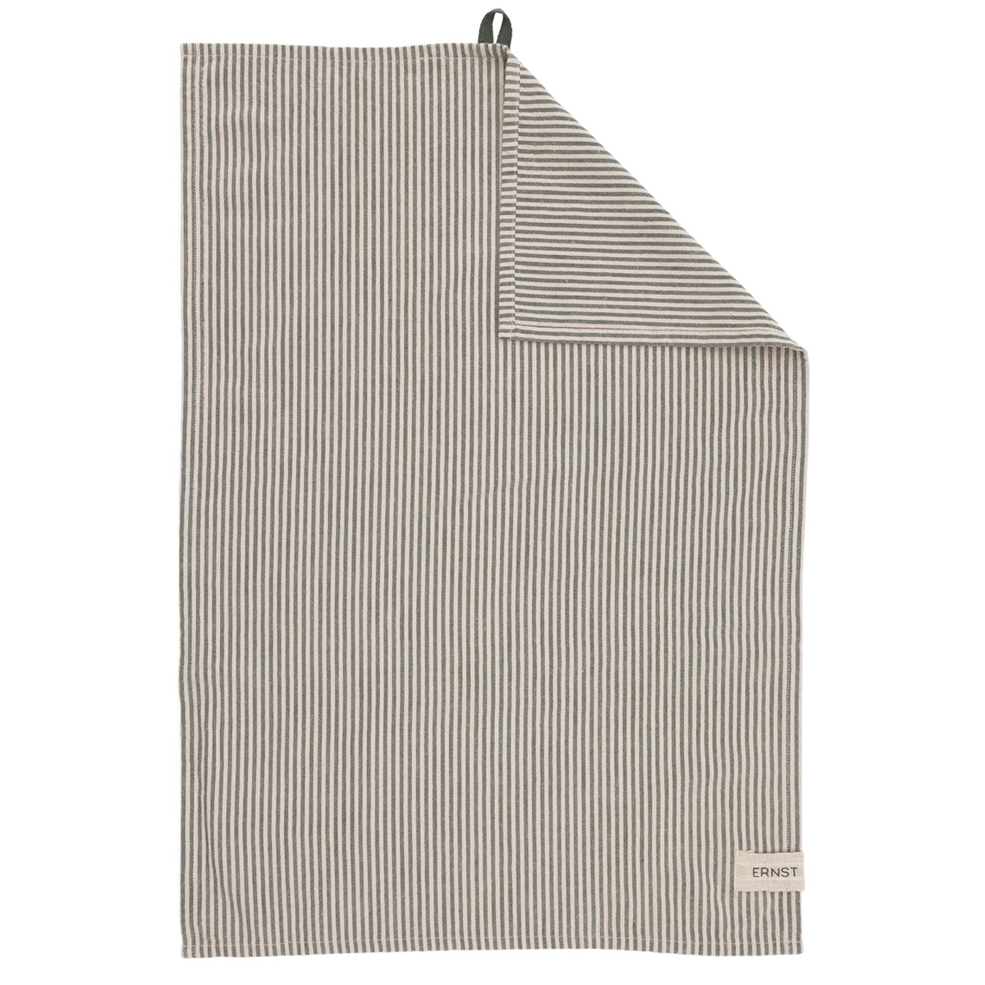 Viskestykke Stribet 47x70 Cm Grønbeige  7332481080602
