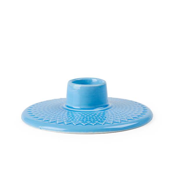 Lyngby Porcelæn Rhombe Color Kronelysestage H 3 Cm - Blå
