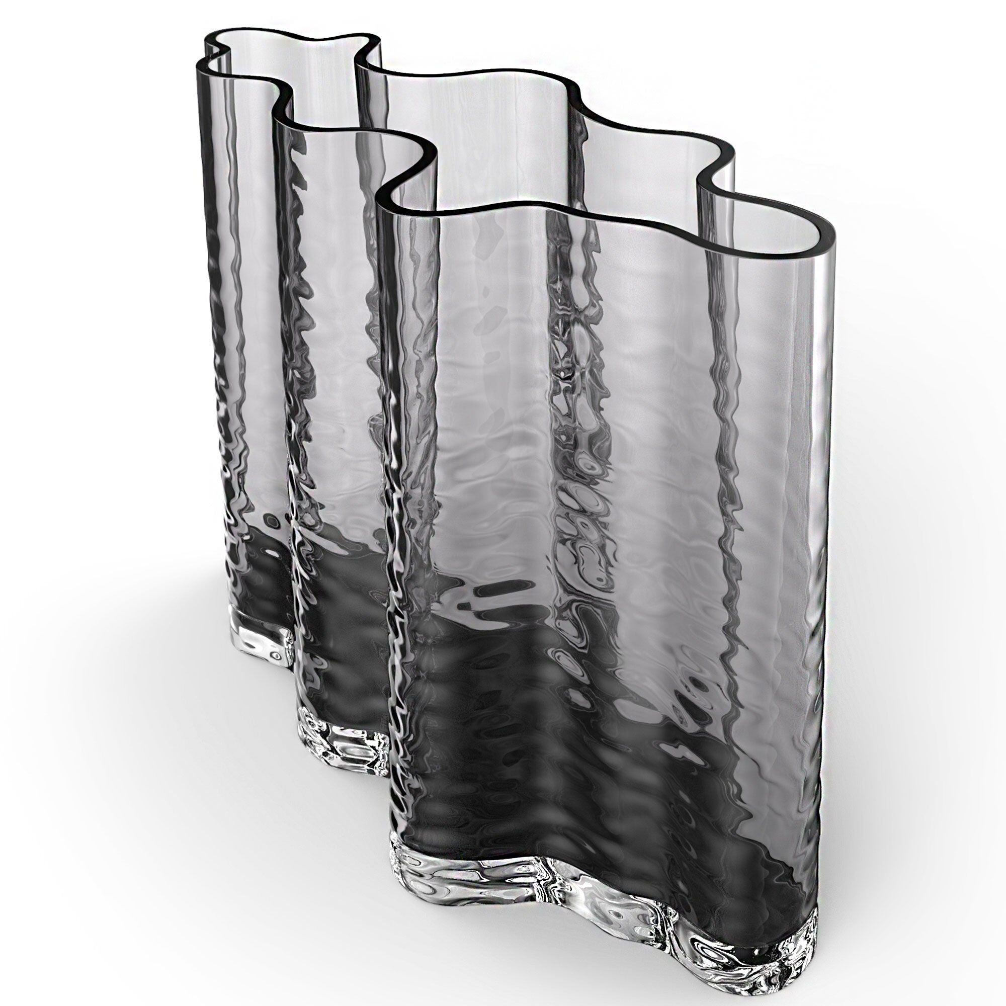 Gry Wide Vase 24 Cm Smoke  7350057809204