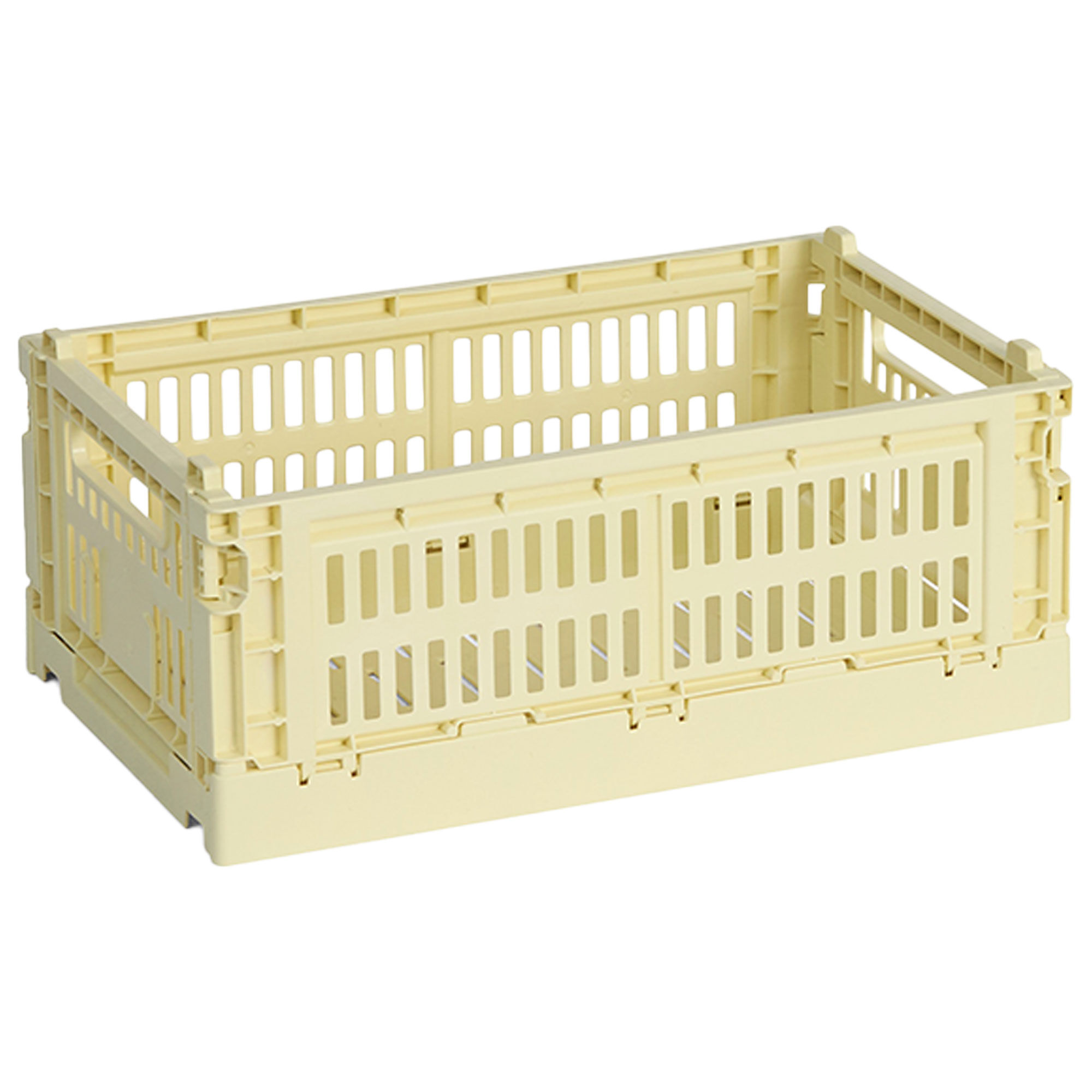 HAY Colour Crate Small - Lysegul Opbevaringsboks