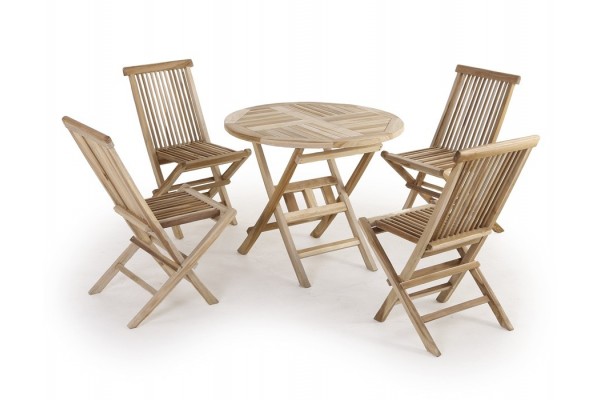 Køln Teak Havemøbelsæt - 90 Cm