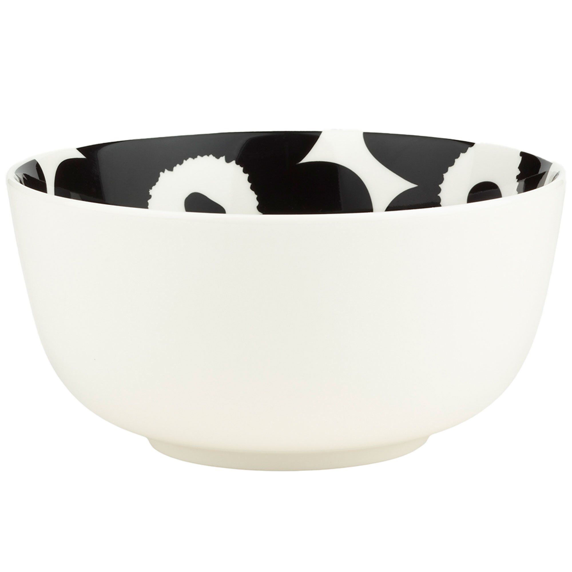 Unikko Skål 9 Dl Hvidsort  6411254997642